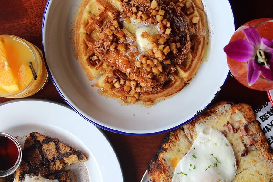 Chicken and waffles, breakfast flatbread, and more new brunch menu items at Backyard Betty's