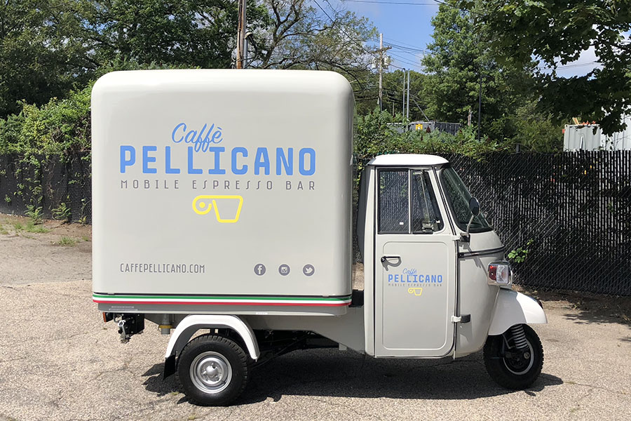 Caffe Pellicano mobile espresso bar truck