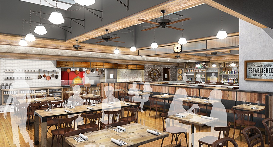 Logan Airport Monument Tavern rendering.