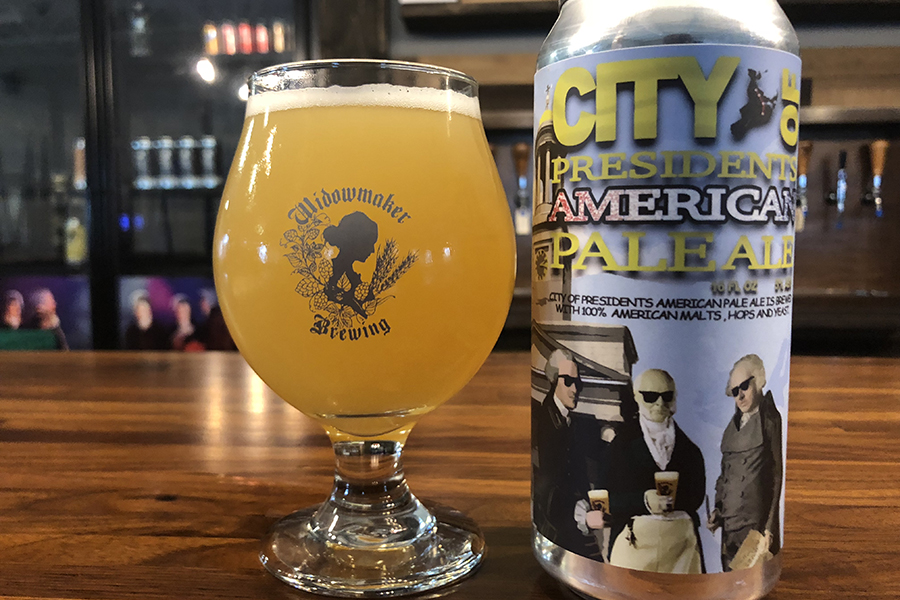 Widowmaker Brewing's new City of Presidents beer is available exclusively at Quincy Center bars and restaurants