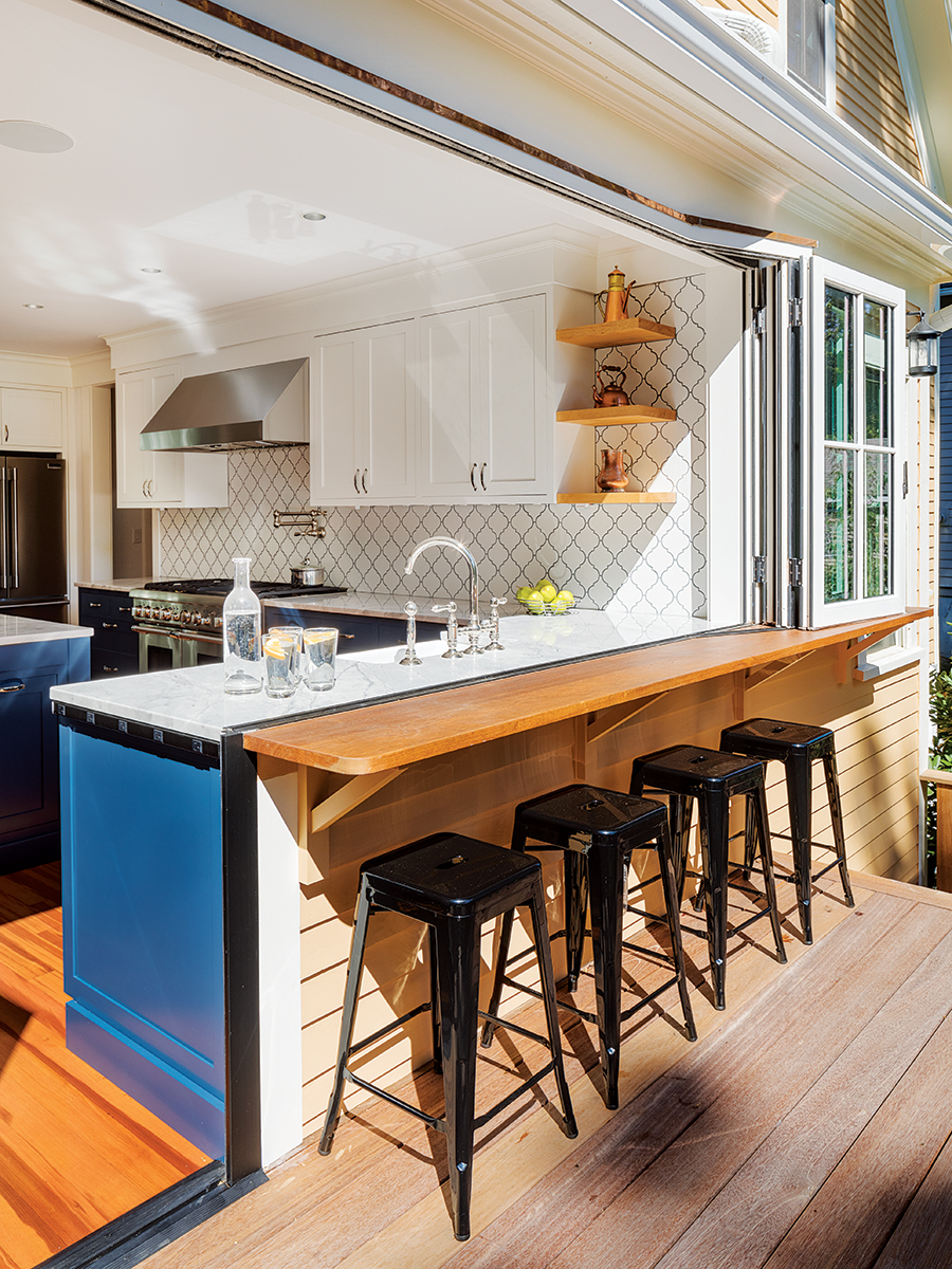 An Open Concept Kitchen In Needham