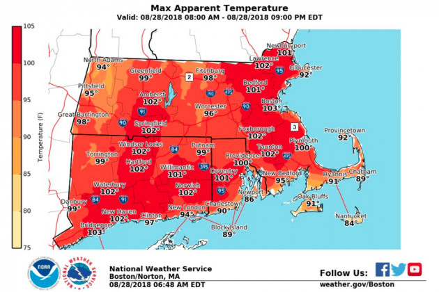 An Excessive Heat Warning Issued for Boston and We're So Damn Hot