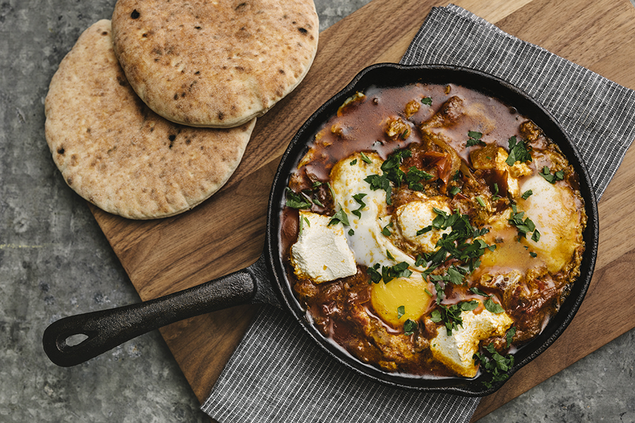 chef Avi Shemtov's shakshuka at Simcha restaurant