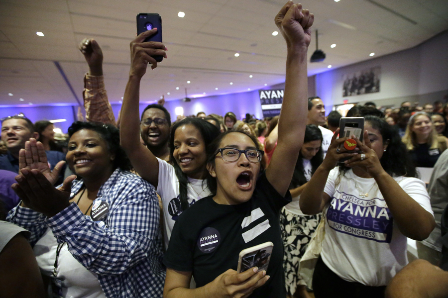 ayanna pressley reaction after primary victory
