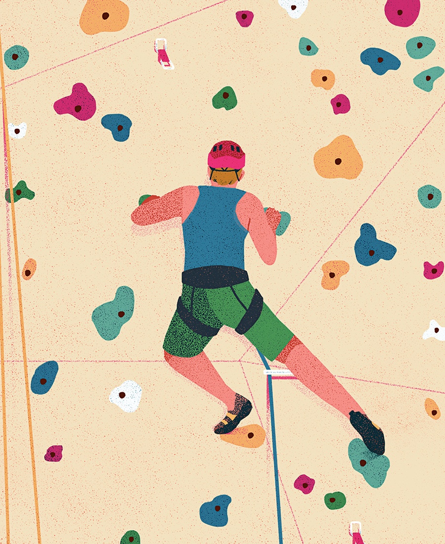 Climber Adventure Vector Graphic by sevvectors · Creative Fabrica