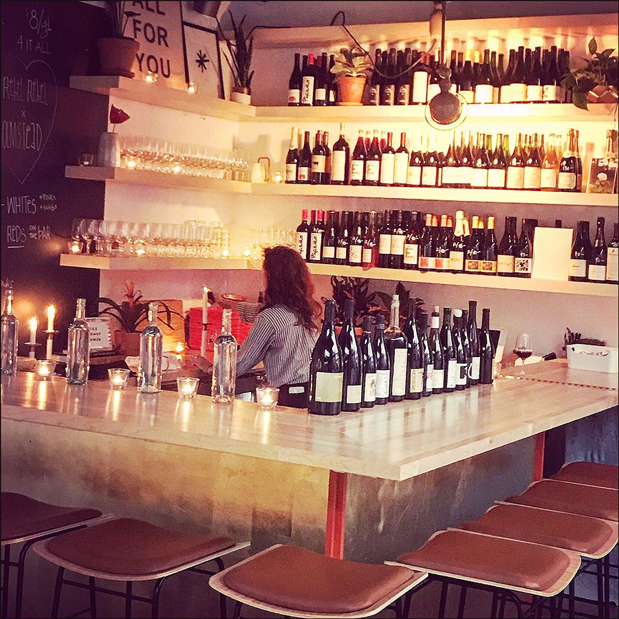 Lauren Friel behind the bar at Rebel Rebel Wine Bar