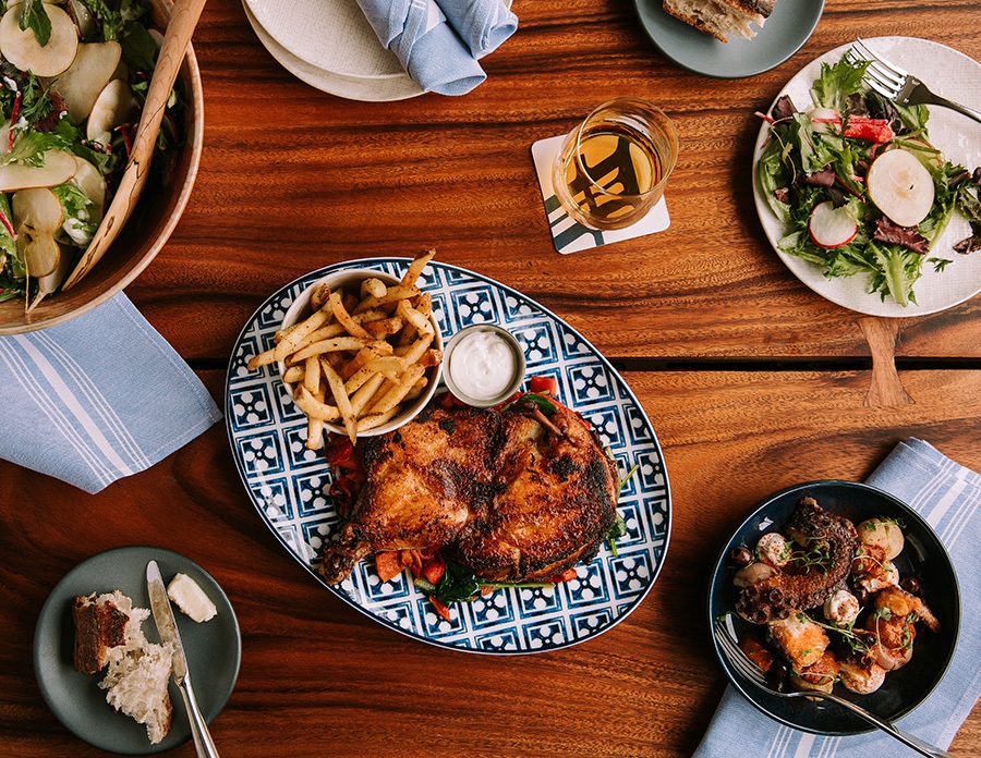 Half chicken and more shared plates at Alcove.