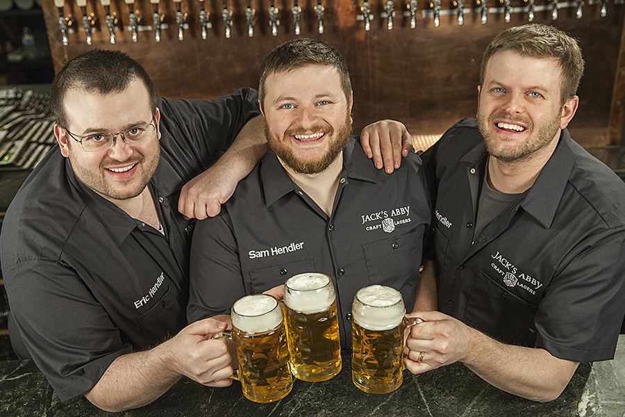 Jack's Abby cofounders Eric, Sam and Jack Hendler 