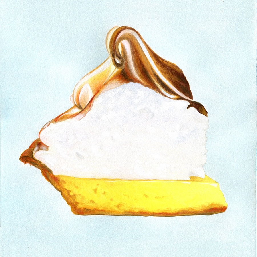 "Pie," inspired by Flour Bakery lemon merengue pie by Kendyll Hillegas for FEAST