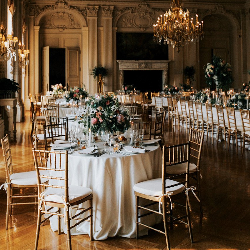 A Stunning Waterfront Celebration at Rosecliff Mansion in Newport