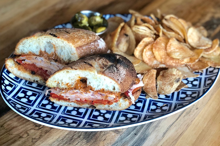 Alcove's new lunch menu offers this porchetta sandwich