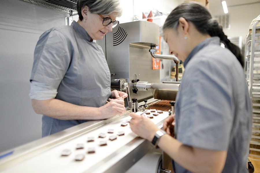 EHChocolatier owners Catharine Sweeney and Elaine Hsieh