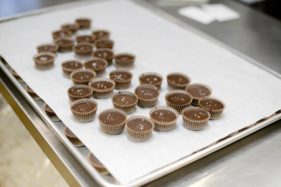 Peanut butter cups at EHChocolatier