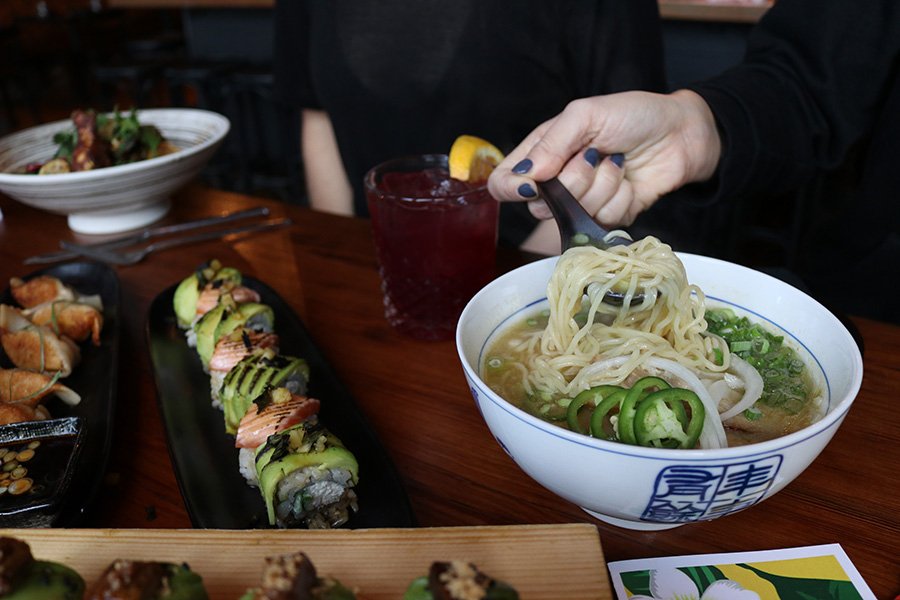 Fat Baby Sunday Slurps noodles