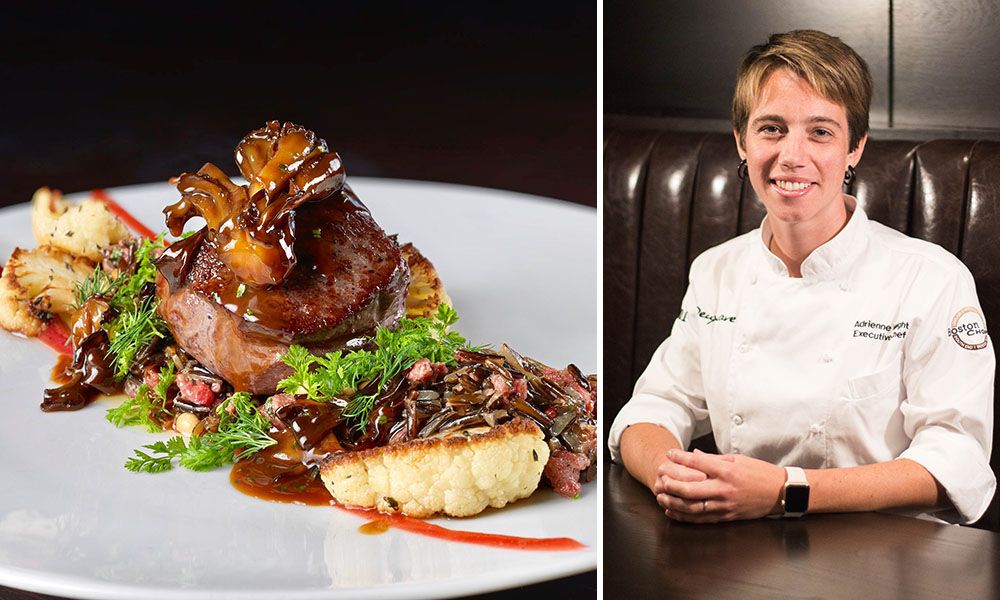 Adrienne Wright of Deuxave and Boston Chops is one of the final five chefs competing on Top Chef Season 16 Kentucky.