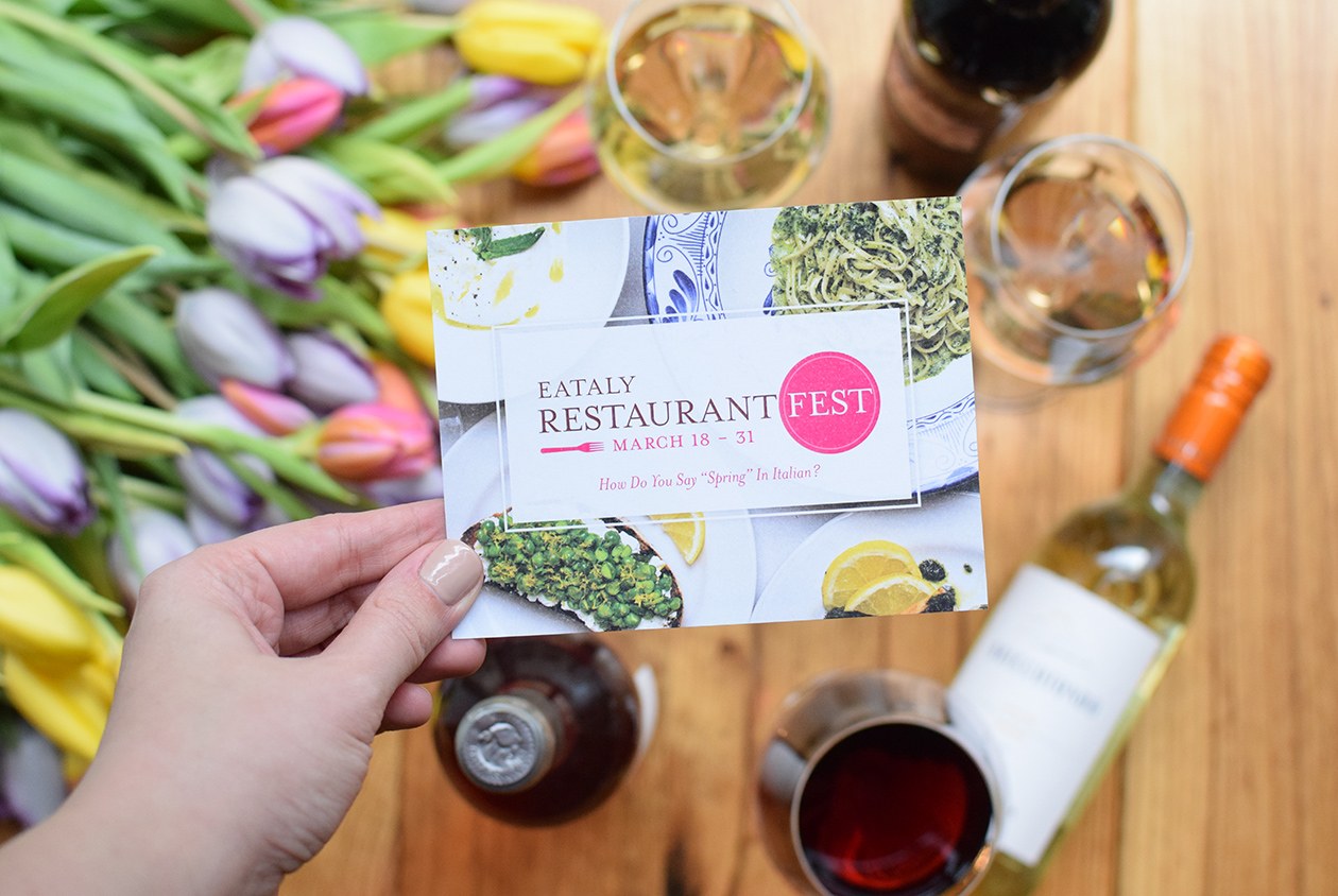 Say Ciao to Spring at Eataly’s Restaurant Fest with Lunch and Dinner Deals