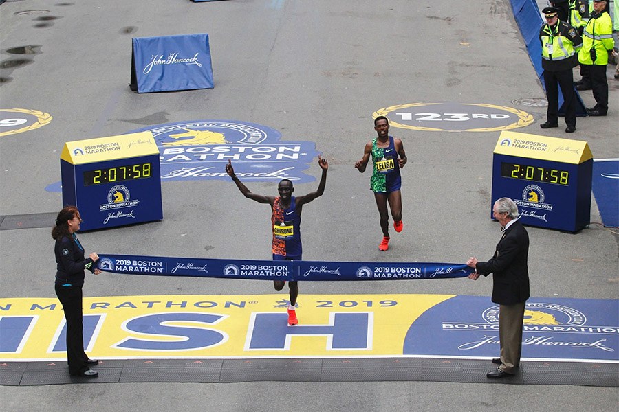 lawrence cherono boston marathon 2019 winner