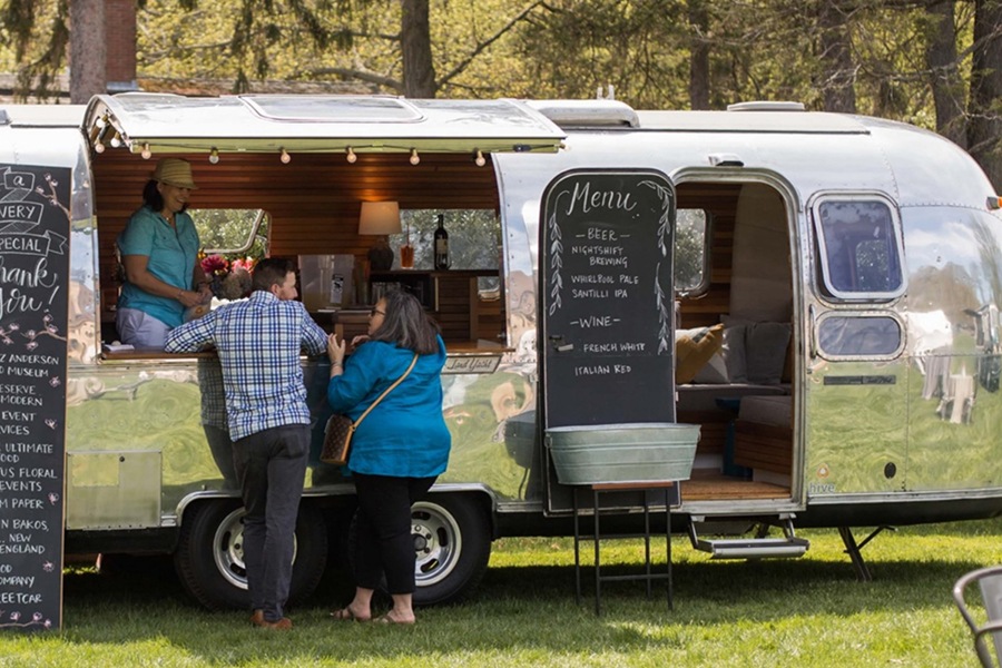 Hive serves up beer and wine from a vintage Airstream trailer in JP