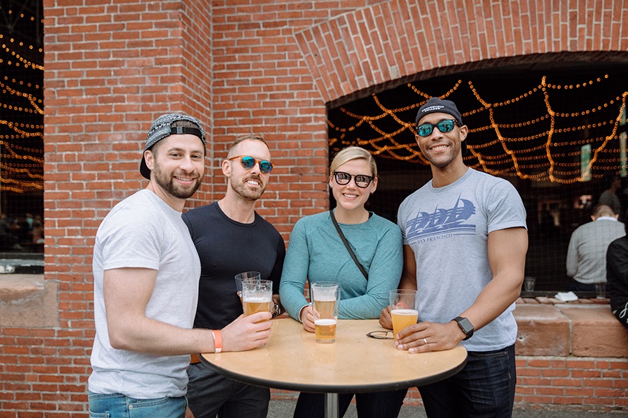 SoWa beer garden guests