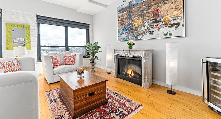 On the Market: A Concrete and Chic Condo in the Leather District