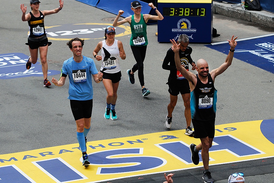 Photos from the 2019 Boston Marathon Finish Line