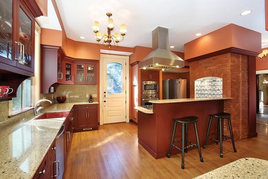 brookline mansion kitchen