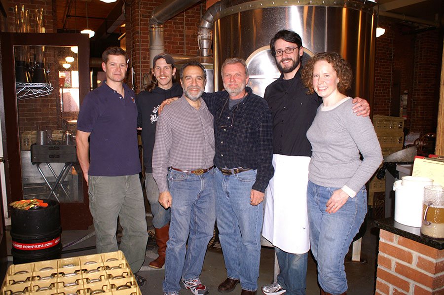 From 2008: Will Meyers, CBC brewer Ben Howe (Enlightenment Ales, Other Wonders Beer), Brewers Association and Great American Beer Festival founder Charlie Papazian, CBC brewer Kevin O'Leary (Ardent Craft Ales), CBC brewer Megan Parisi (R&D brewer Sam Adams)