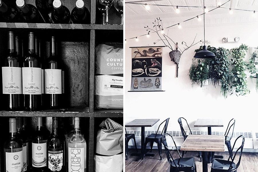 Curio Coffee in Cambridge made room on its shelves for add natural wines.