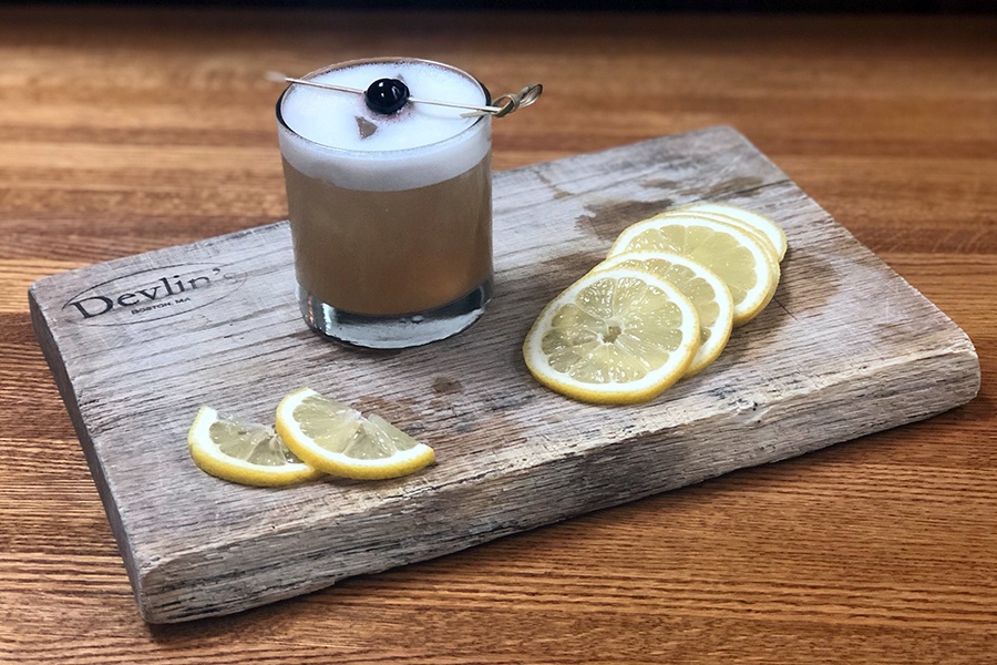 Renowned bartender Jeffrey Morganthaler's amaretto sour is on the new cocktail menu at Devlin's