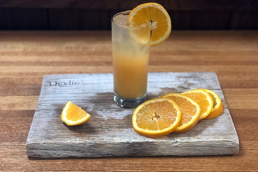 Renowned bartender Martin Cate's Harvey Wallbanger is on the new cocktail menu at Devlin's