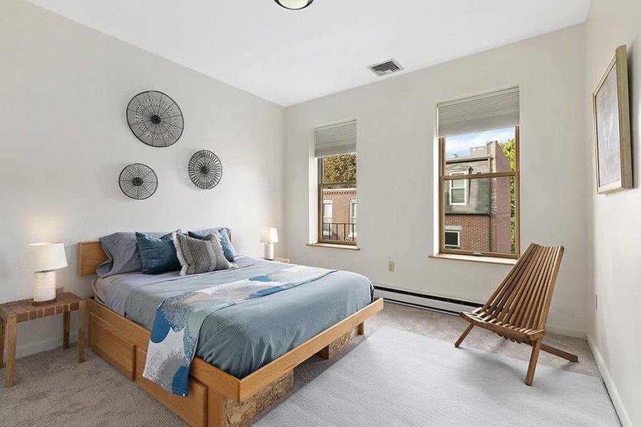 roxbury brownstone bedroom