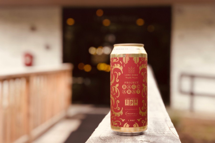 Lord Hobo Brewing Co. Project Baccarat, an easy-drinking IPA in a cool casino carpet-like can