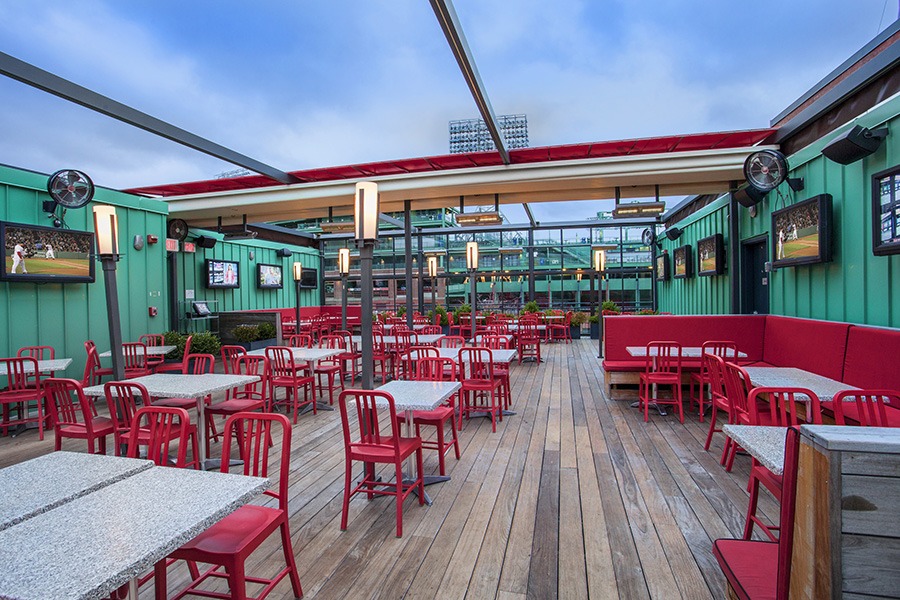 Tony C's Fenway_Roof deck TVs