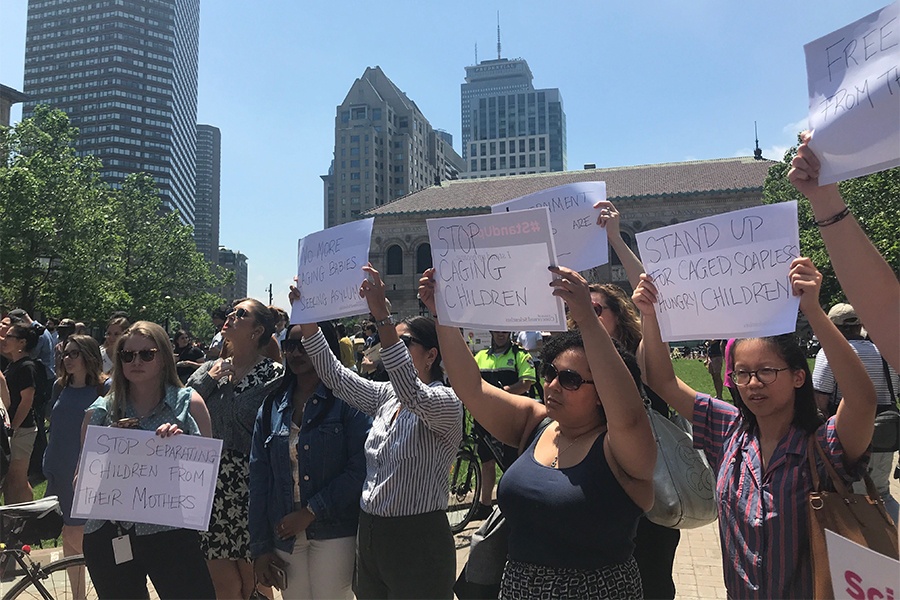 wayfair walkout protesters