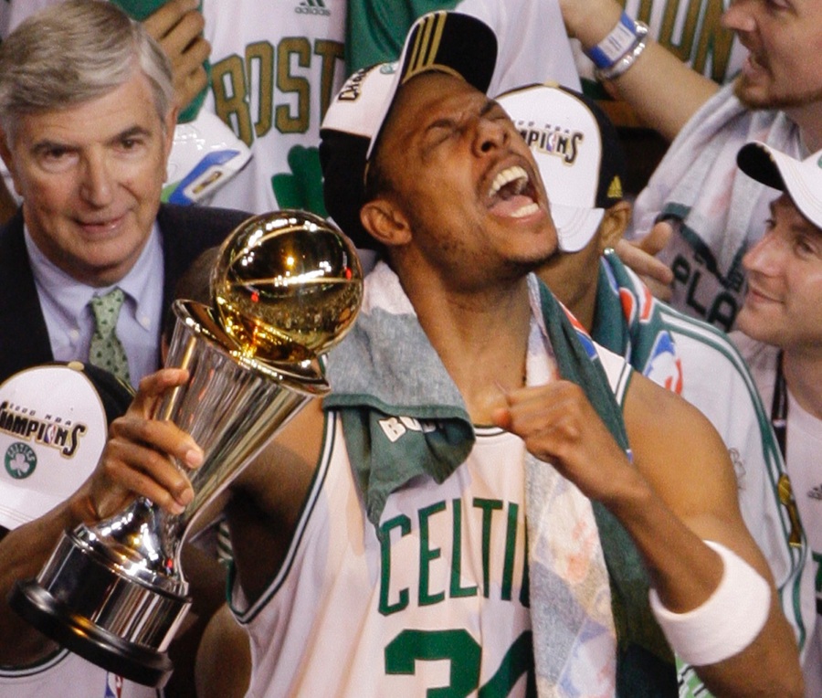 Celtics legend Paul Pierce denies infamous 2008 Finals wheelchair story:  'You don't sit down in your own poop' 