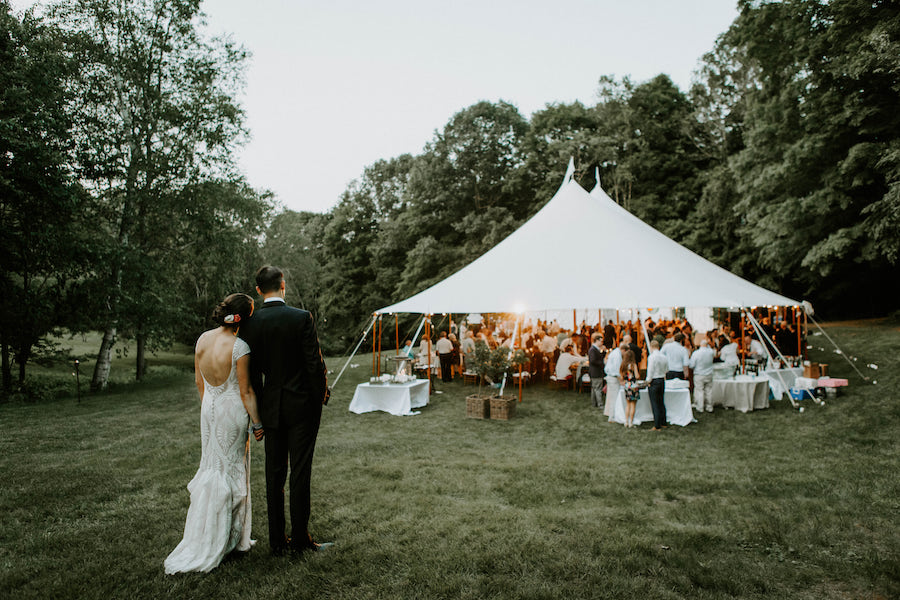 diy connecticut backyard wedding