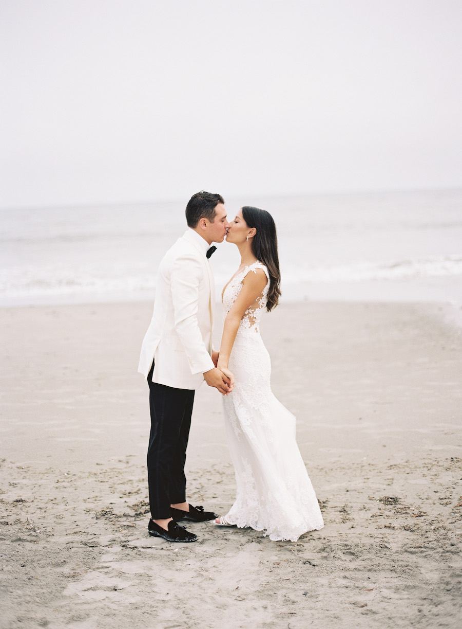 This Couple S Newport Beach House Wedding Had A Floral Chuppah