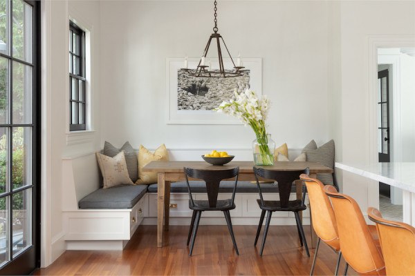 This Bright, White Kitchen Features a Gorgeous 16-Foot Patio Door