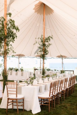 See Pretty Florals and Colorful Cocktails at This South Dartmouth Wedding