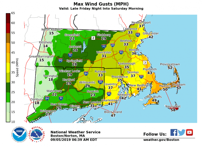 Hurricane Dorian Arrives Friday Night: Here’s What to Expect - Boston ...