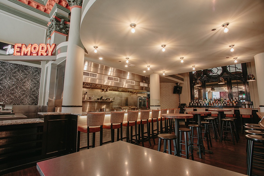 The Emory interior dining room
