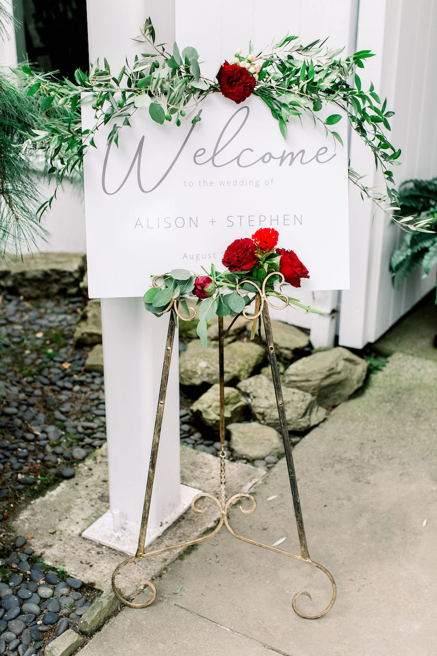 backyard tented wedding