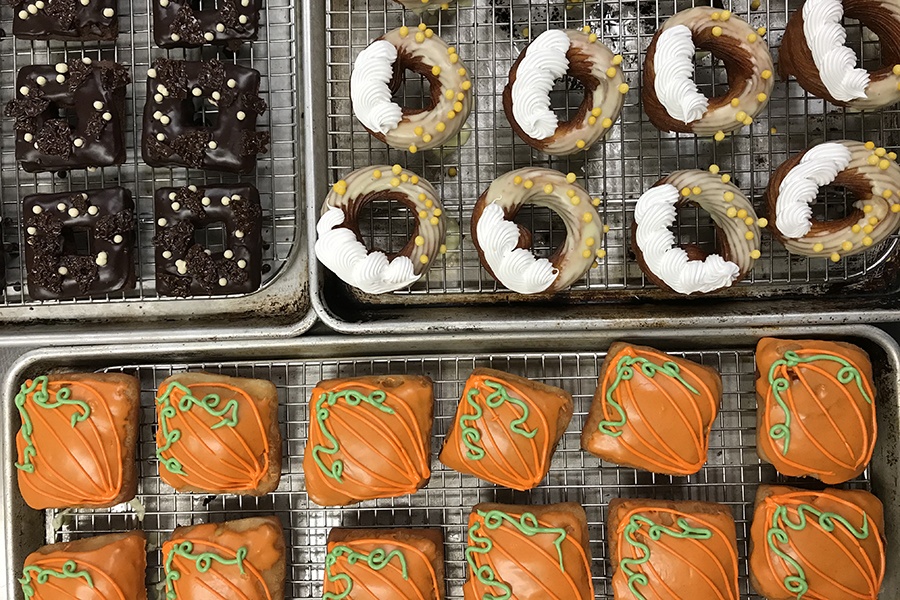 Harry Potter-themed doughnuts are on at Harvest this Saturday.