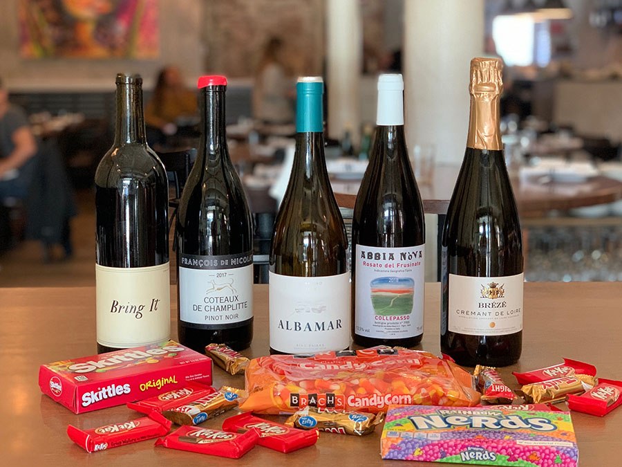 Halloween natural wine and candy pairings Little Donkey