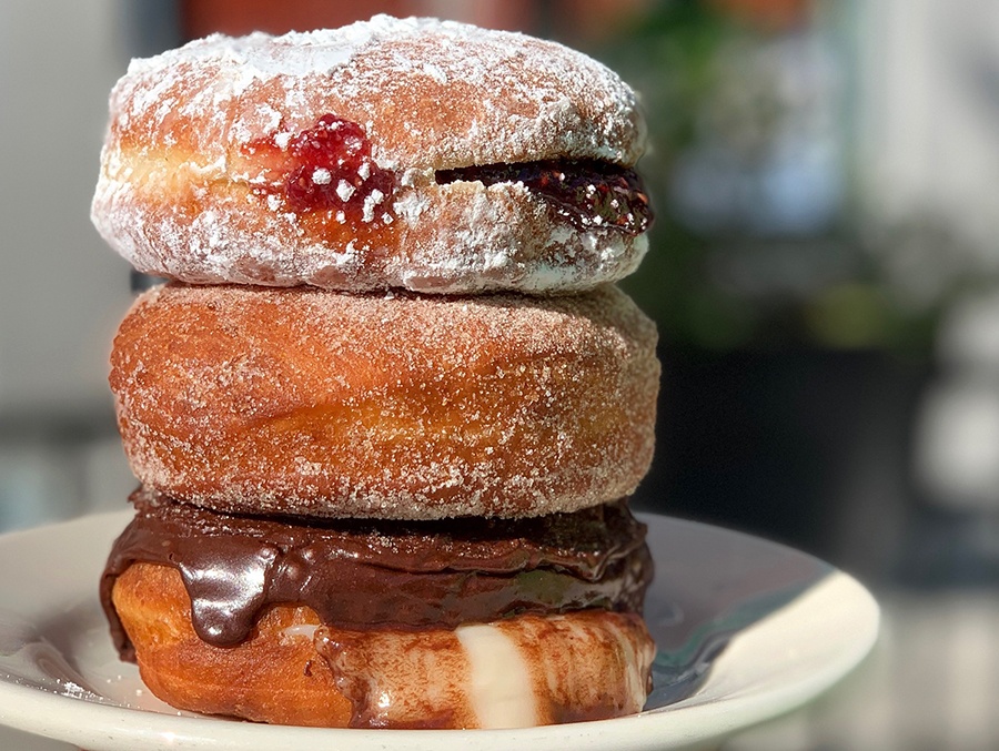 vegan-friendly diner doughnuts at Veggie Galaxy