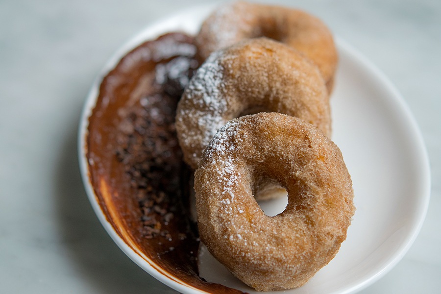 Cinnamon-sugar croissant doughnuts at Waypoint