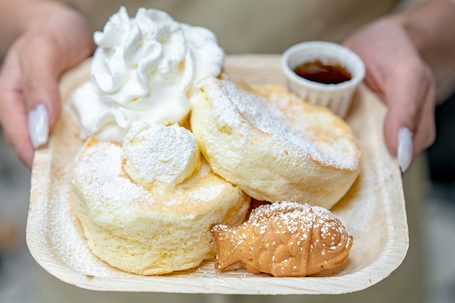 Taiyaki souffle pancakes