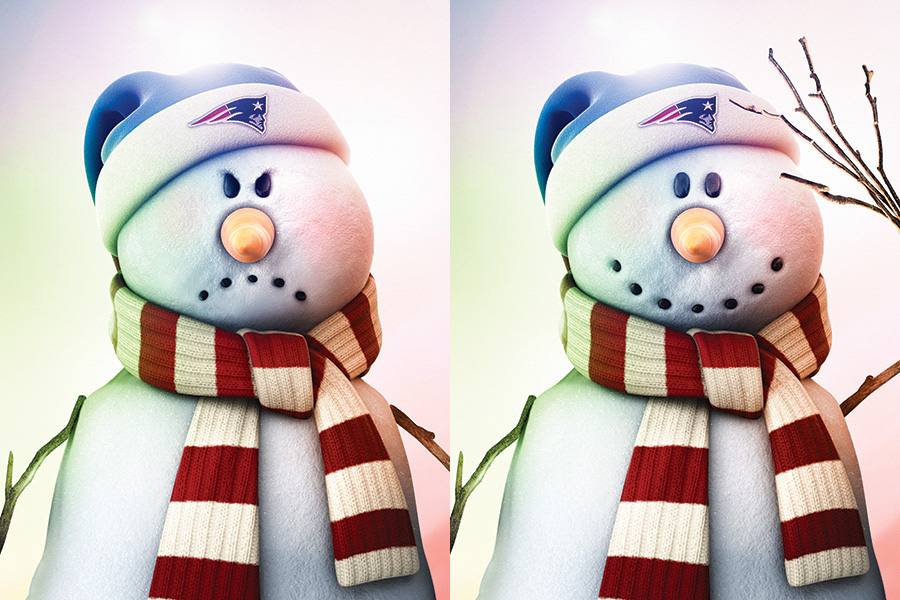 Boston snowman