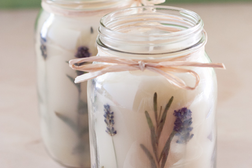 Homemade Lemon Essential Oil Candles Recipe - The Homespun Hydrangea