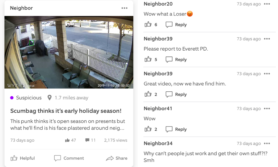 Ring's Neighborhood Watch Feature Is Bringing Out the Worst in Boston